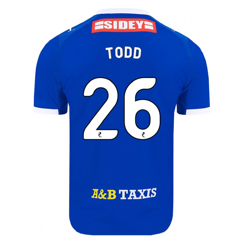 Danxen Kinder Matty Todd #26 Blau Rot Gelb Heimtrikot Trikot 2026/27 T-Shirt Österreich