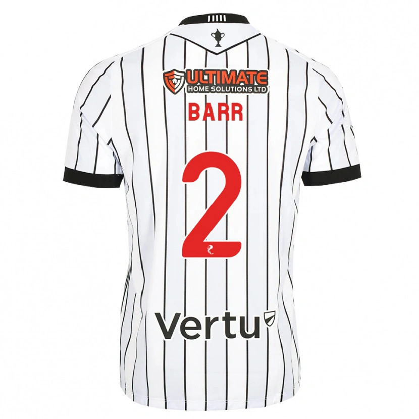 Danxen Kinder Jack Barr #2 Weiß Schwarz Rot Heimtrikot Trikot 2026/27 T-Shirt Österreich