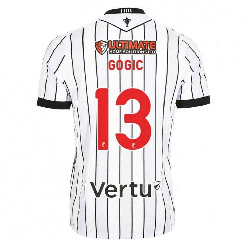 Danxen Kinder Alex Gogic #13 Weiß Schwarz Rot Heimtrikot Trikot 2026/27 T-Shirt Österreich