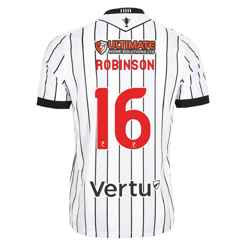 Danxen Kinder Sam Robinson #16 Weiß Schwarz Rot Heimtrikot Trikot 2026/27 T-Shirt Österreich