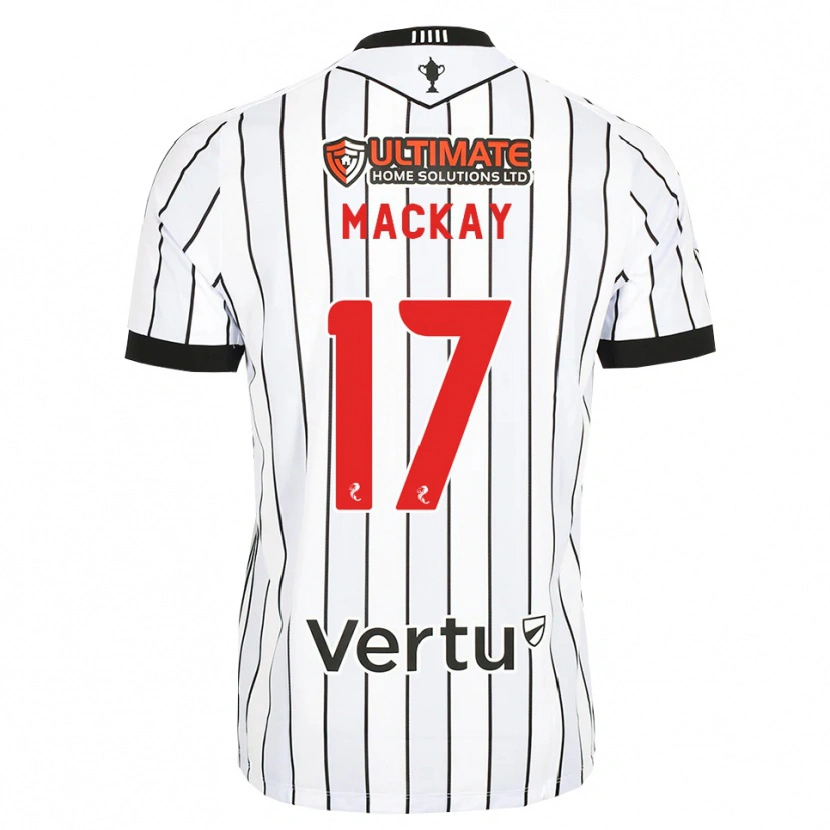 Danxen Kinder Rory Mackay #17 Weiß Schwarz Rot Heimtrikot Trikot 2026/27 T-Shirt Österreich