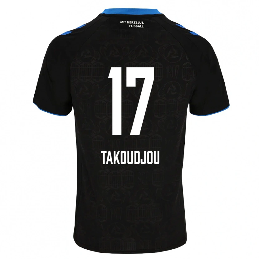 Danxen Kinder Alan Takoudjou Somolinos #17 Schwarz Weiß Rot Heimtrikot Trikot 2026/27 T-Shirt Österreich