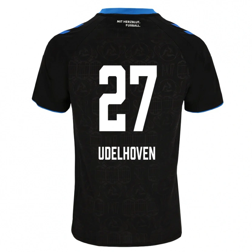 Danxen Kinder Joel Udelhoven #27 Schwarz Weiß Rot Heimtrikot Trikot 2026/27 T-Shirt Österreich