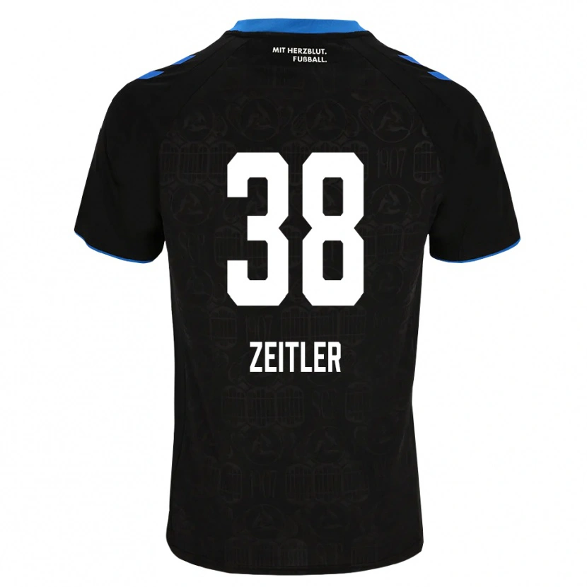 Danxen Kinder Deniz Zeitler #38 Schwarz Weiß Rot Heimtrikot Trikot 2026/27 T-Shirt Österreich