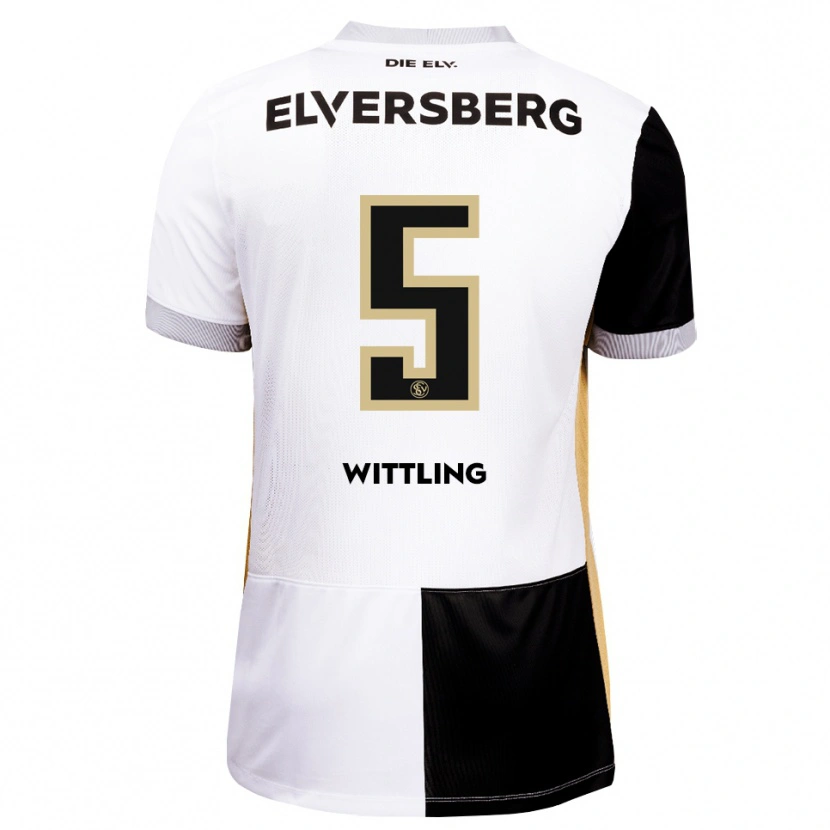 Danxen Kinder Emilia Wittling #5 Schwarz Weiß Braun Heimtrikot Trikot 2026/27 T-Shirt Österreich
