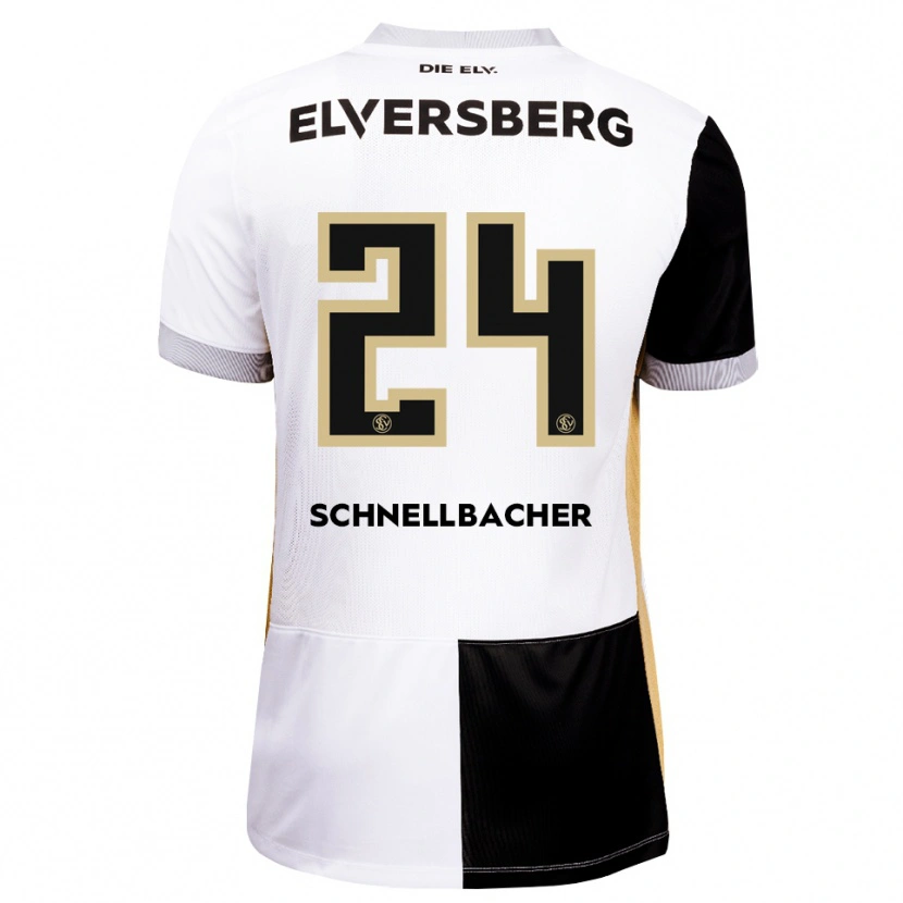 Danxen Kinder Luca Schnellbacher #24 Schwarz Weiß Braun Heimtrikot Trikot 2026/27 T-Shirt Österreich