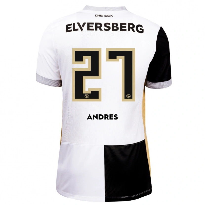 Danxen Kinder Alissa Andres #27 Schwarz Weiß Braun Heimtrikot Trikot 2026/27 T-Shirt Österreich