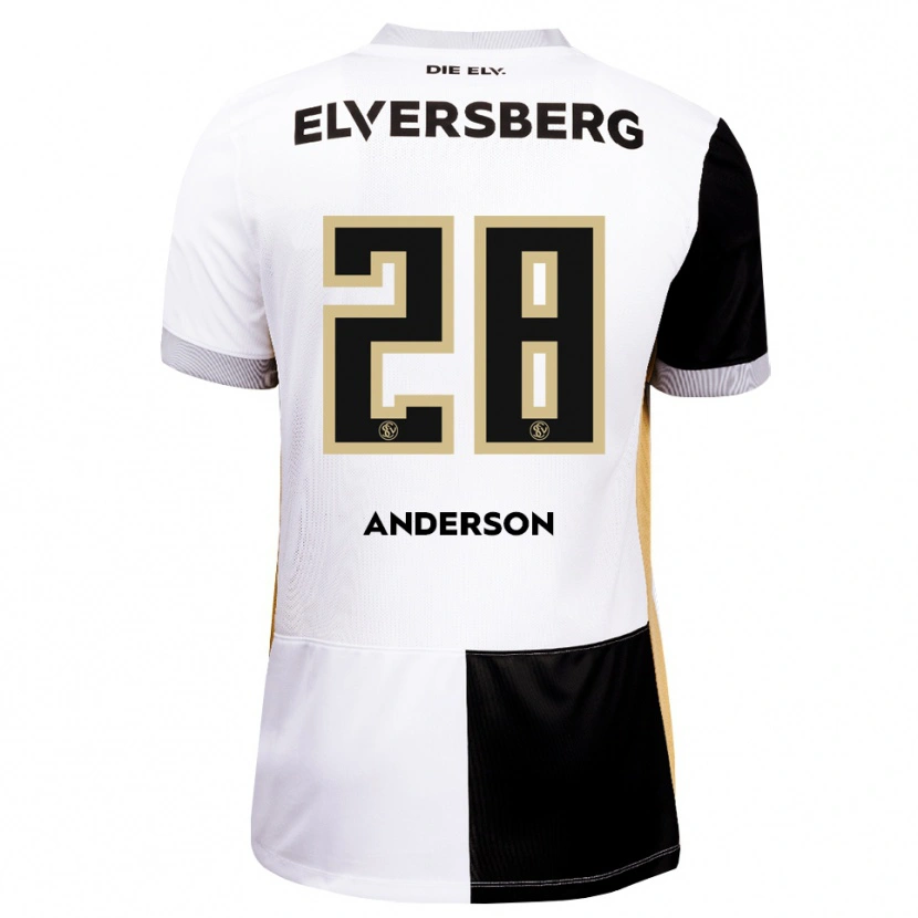 Danxen Kinder Mira Anderson #28 Schwarz Weiß Braun Heimtrikot Trikot 2026/27 T-Shirt Österreich