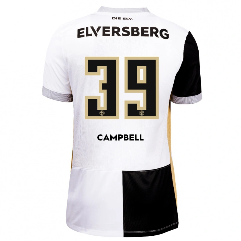 Danxen Kinder Cole Campbell #39 Schwarz Weiß Braun Heimtrikot Trikot 2026/27 T-Shirt Österreich