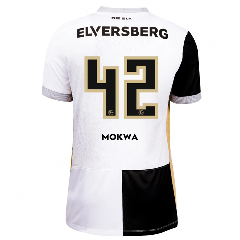 Danxen Kinder David Mokwa #42 Schwarz Weiß Braun Heimtrikot Trikot 2026/27 T-Shirt Österreich