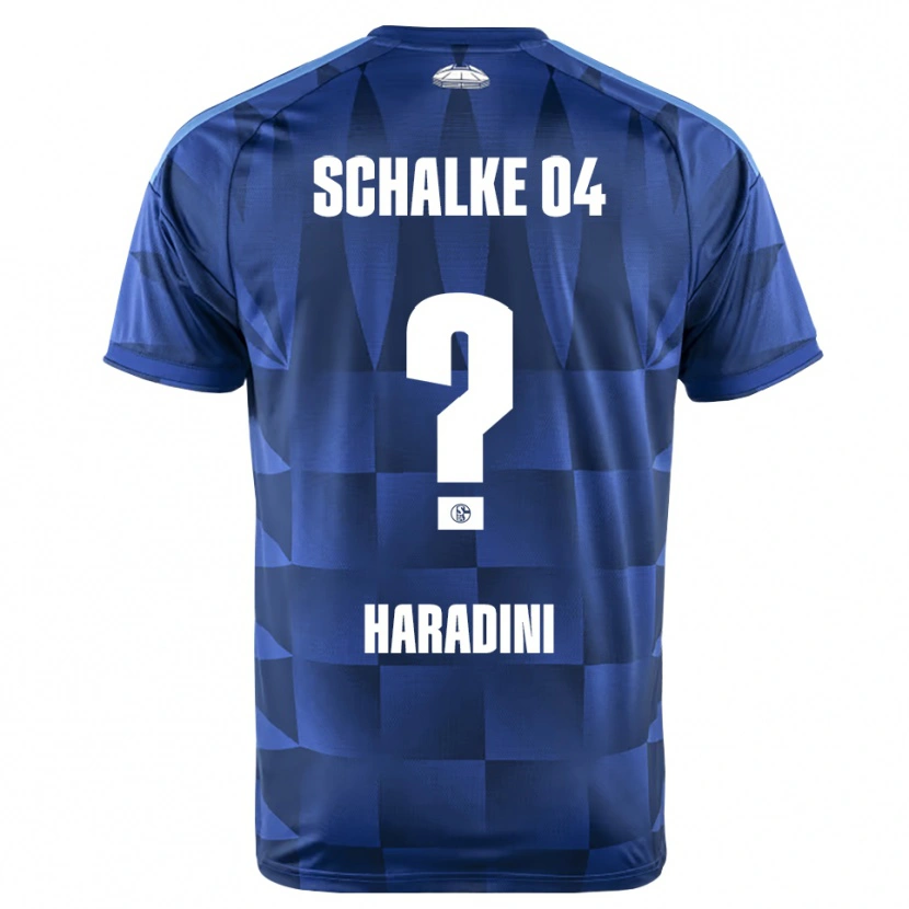 Danxen Kinder Hassan Haradini #0 Dunkelblau Gelb Weiß Heimtrikot Trikot 2026/27 T-Shirt Österreich
