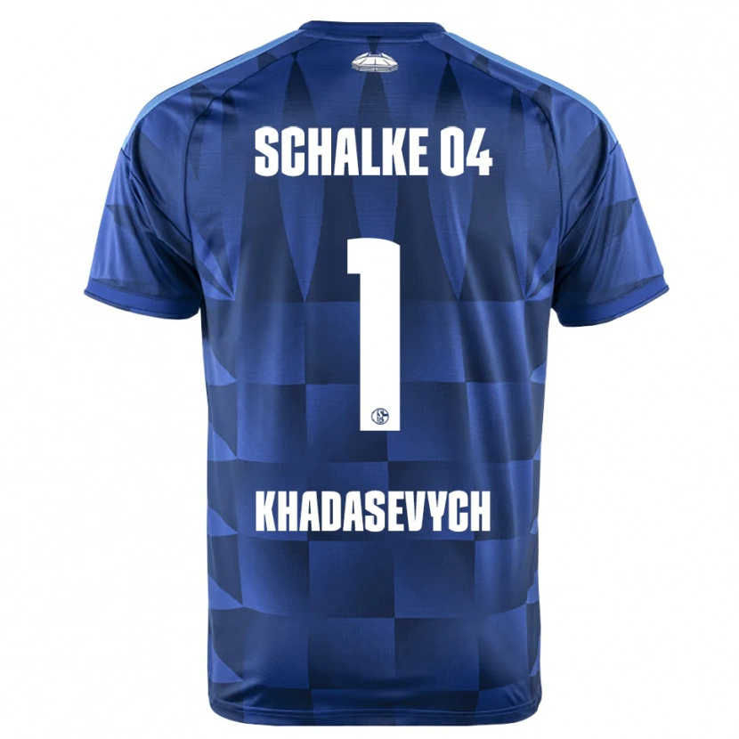 Danxen Kinder Kyrylo Khadasevych #1 Dunkelblau Gelb Weiß Heimtrikot Trikot 2026/27 T-Shirt Österreich
