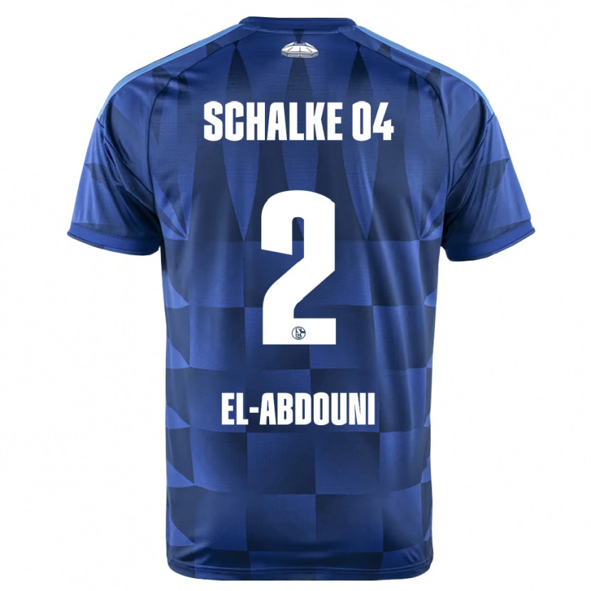 Danxen Kinder Amir El-Abdouni #2 Dunkelblau Gelb Weiß Heimtrikot Trikot 2026/27 T-Shirt Österreich