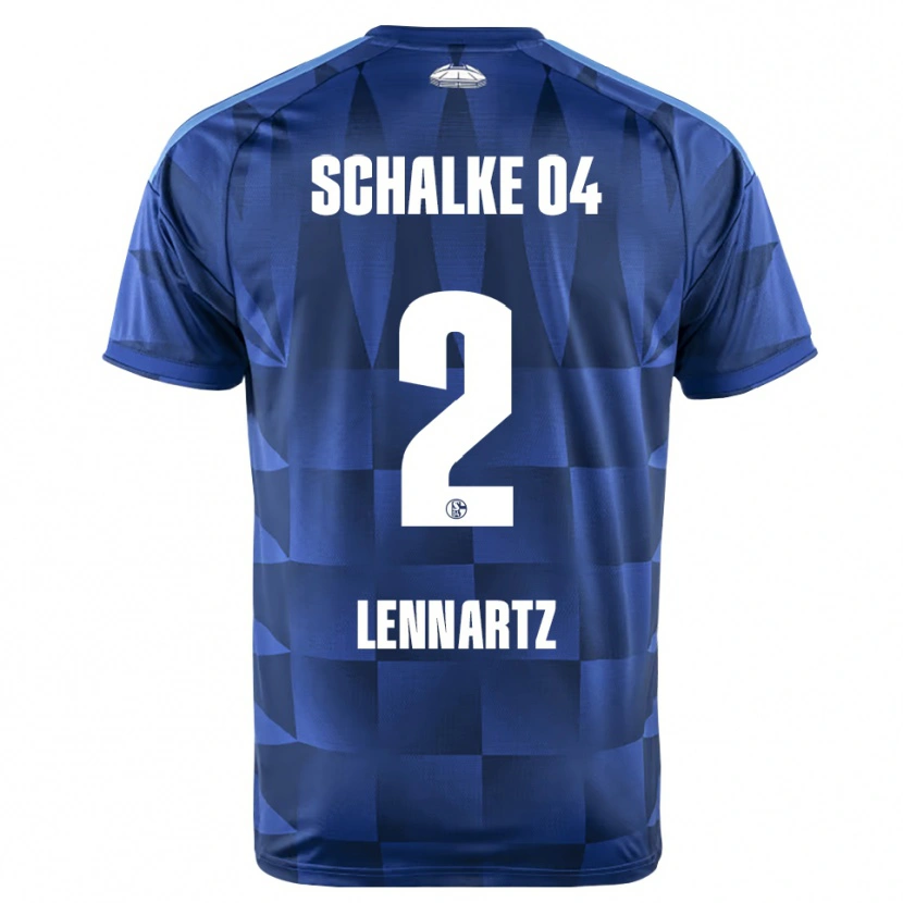 Danxen Kinder Max Lennartz #2 Dunkelblau Gelb Weiß Heimtrikot Trikot 2026/27 T-Shirt Österreich