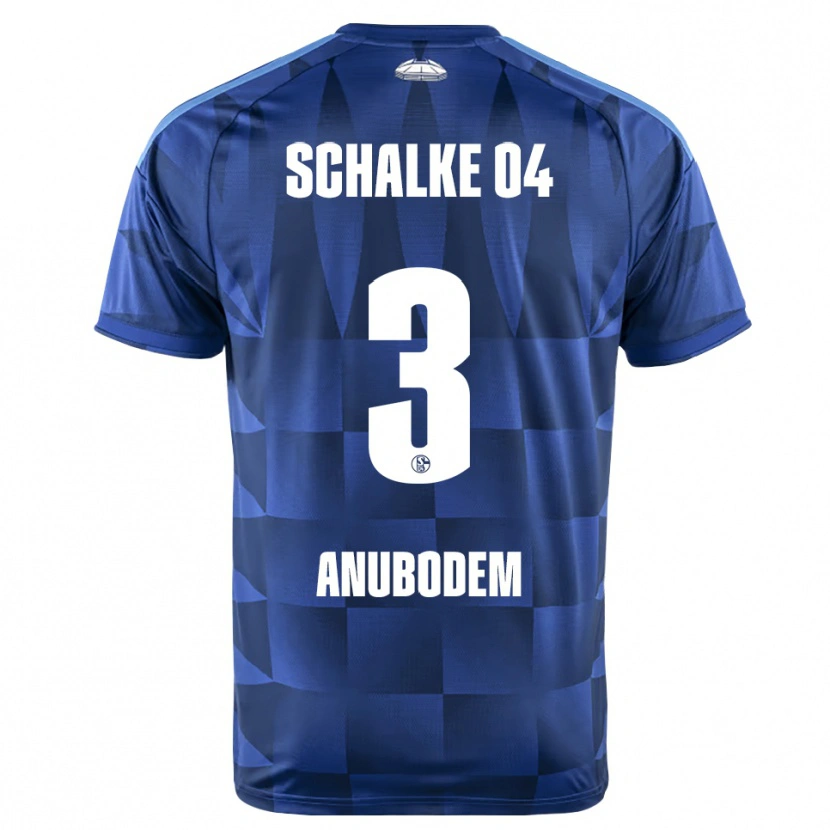 Danxen Kinder Ngufor Anubodem #3 Dunkelblau Gelb Weiß Heimtrikot Trikot 2026/27 T-Shirt Österreich