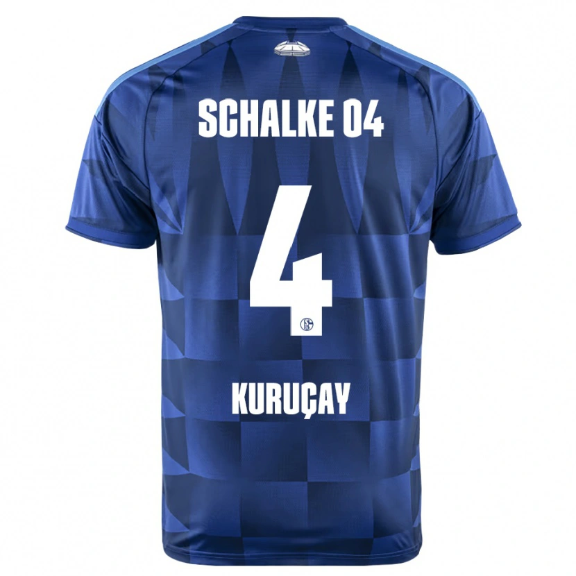 Danxen Kinder Hasan Kuruçay #4 Dunkelblau Gelb Weiß Heimtrikot Trikot 2026/27 T-Shirt Österreich