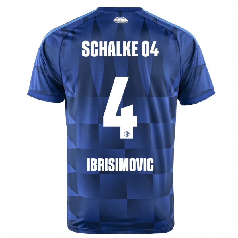 Danxen Kinder Amar Ibrisimovic #4 Dunkelblau Gelb Weiß Heimtrikot Trikot 2026/27 T-Shirt Österreich