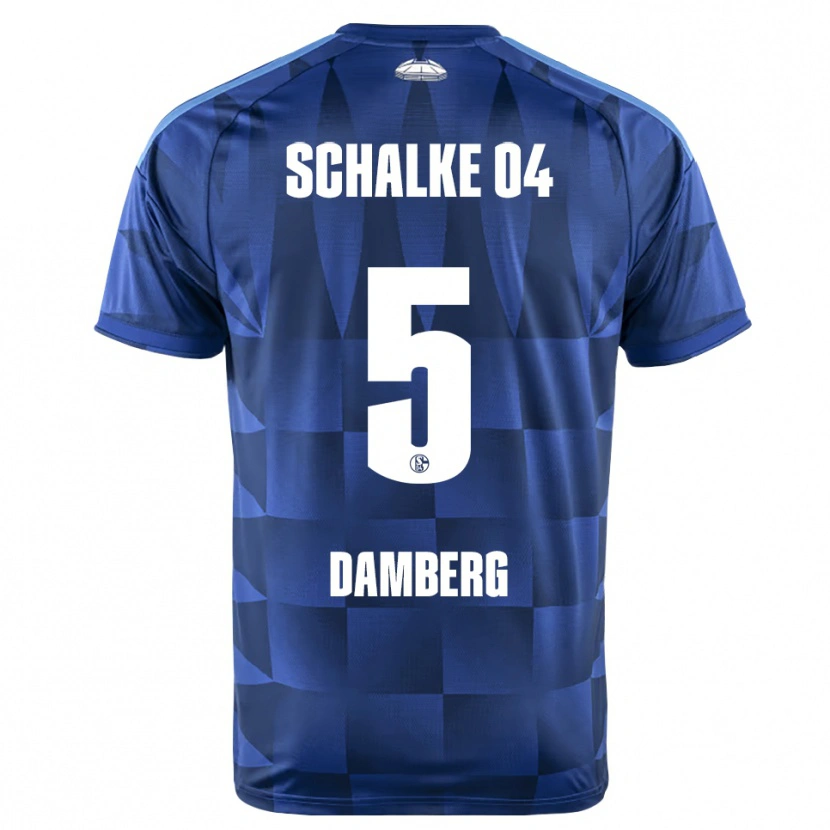 Danxen Kinder Niclas Damberg #5 Dunkelblau Gelb Weiß Heimtrikot Trikot 2026/27 T-Shirt Österreich