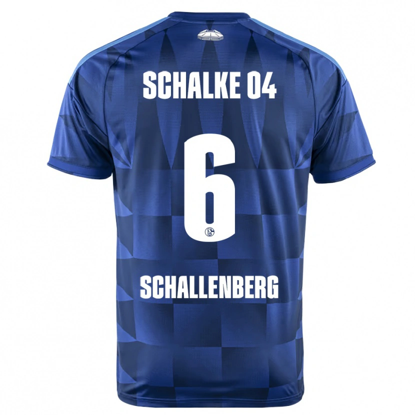 Danxen Kinder Ron Schallenberg #6 Dunkelblau Gelb Weiß Heimtrikot Trikot 2026/27 T-Shirt Österreich