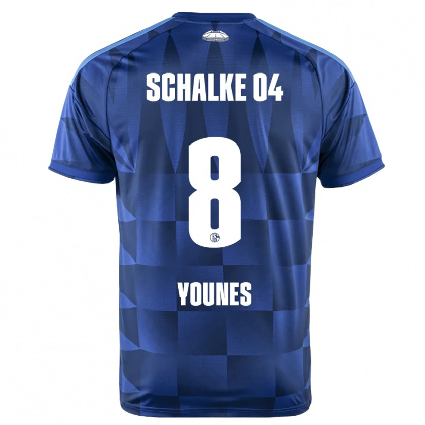 Danxen Kinder Amin Younes #8 Dunkelblau Gelb Weiß Heimtrikot Trikot 2026/27 T-Shirt Österreich
