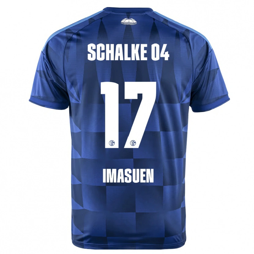 Danxen Kinder Joel Imasuen #17 Dunkelblau Gelb Weiß Heimtrikot Trikot 2026/27 T-Shirt Österreich
