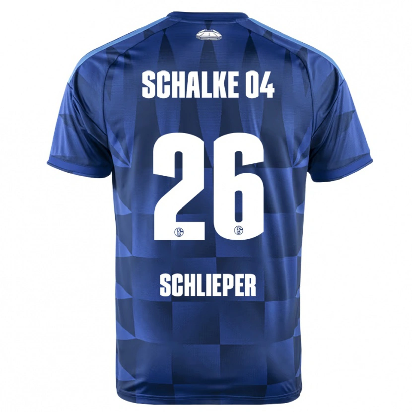 Danxen Kinder Ben Schlieper #26 Dunkelblau Gelb Weiß Heimtrikot Trikot 2026/27 T-Shirt Österreich