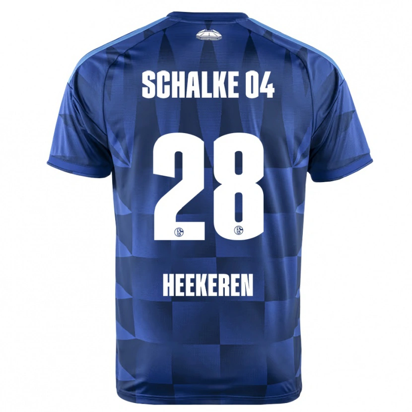 Danxen Kinder Justin Heekeren #28 Dunkelblau Gelb Weiß Heimtrikot Trikot 2026/27 T-Shirt Österreich