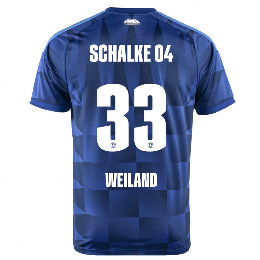 Danxen Kinder Max Weiland #33 Dunkelblau Gelb Weiß Heimtrikot Trikot 2026/27 T-Shirt Österreich