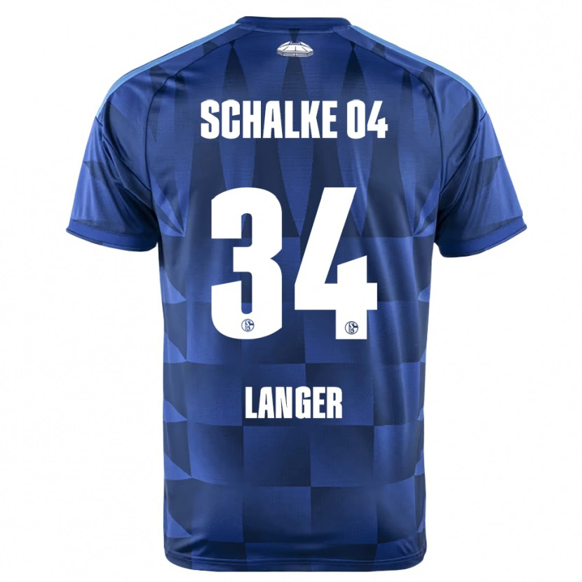 Danxen Kinder Michael Langer #34 Dunkelblau Gelb Weiß Heimtrikot Trikot 2026/27 T-Shirt Österreich