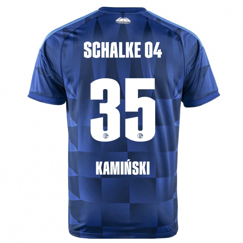 Danxen Kinder Marcin Kaminski #35 Dunkelblau Gelb Weiß Heimtrikot Trikot 2026/27 T-Shirt Österreich