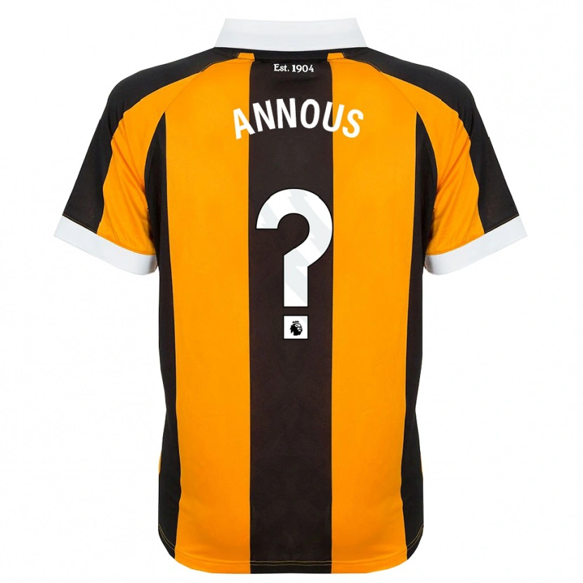 Danxen Kinder Brandon Annous #0 Orange Schwarz Weiß Heimtrikot Trikot 2026/27 T-Shirt Österreich