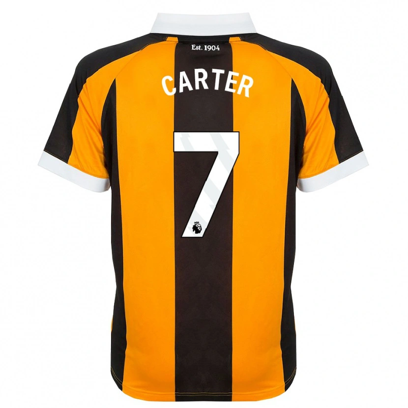 Danxen Kinder Ramell Carter #7 Orange Schwarz Weiß Heimtrikot Trikot 2026/27 T-Shirt Österreich