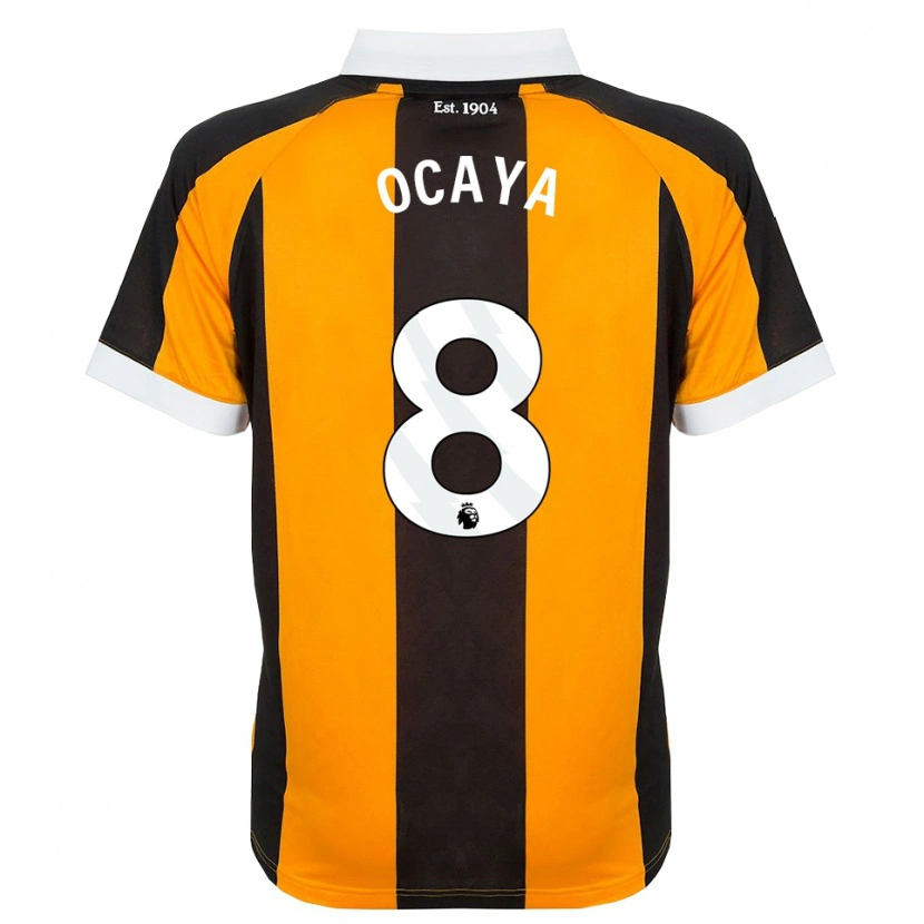 Danxen Kinder Josh Ocaya #8 Orange Schwarz Weiß Heimtrikot Trikot 2026/27 T-Shirt Österreich