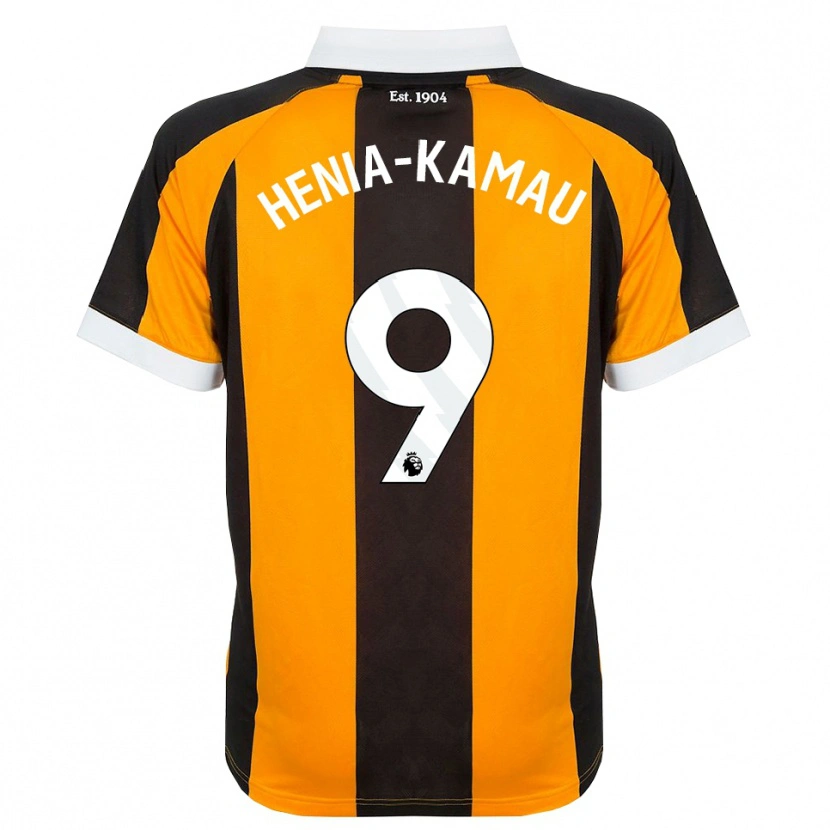 Danxen Kinder Sammy Henia-Kamau #9 Orange Schwarz Weiß Heimtrikot Trikot 2026/27 T-Shirt Österreich