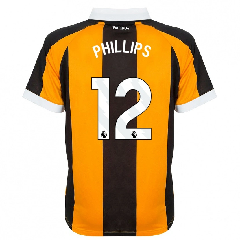 Danxen Kinder Dillon Phillips #12 Orange Schwarz Weiß Heimtrikot Trikot 2026/27 T-Shirt Österreich