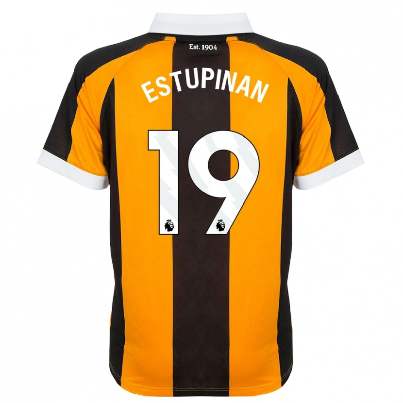 Danxen Kinder Óscar Estupiñán #19 Orange Schwarz Weiß Heimtrikot Trikot 2026/27 T-Shirt Österreich
