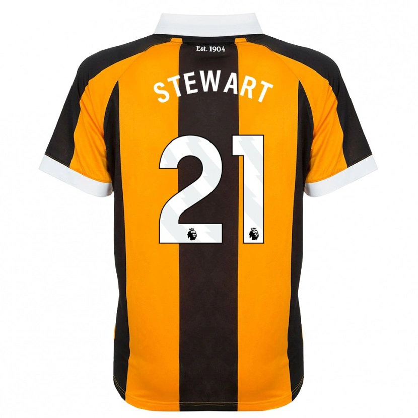 Danxen Kinder Alice Stewart #21 Orange Schwarz Weiß Heimtrikot Trikot 2026/27 T-Shirt Österreich