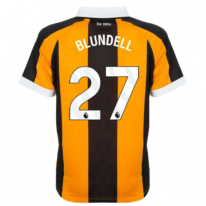 Danxen Kinder Maddie Blundell #27 Orange Schwarz Weiß Heimtrikot Trikot 2026/27 T-Shirt Österreich
