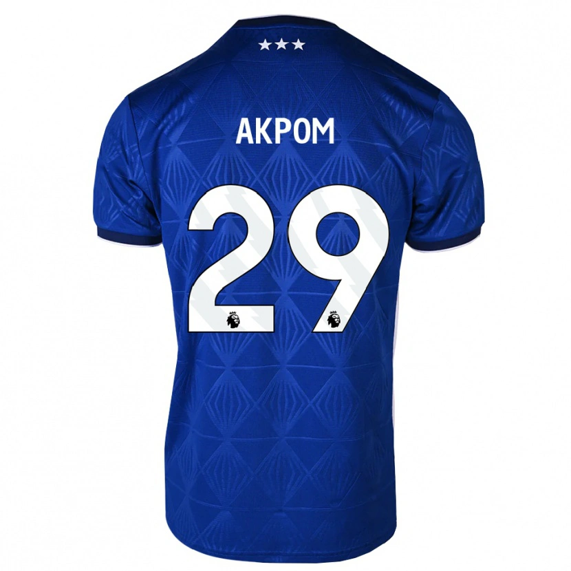 Danxen Kinder Chuba Akpom #29 Mittelblau Weiß Rot Heimtrikot Trikot 2026/27 T-Shirt Österreich