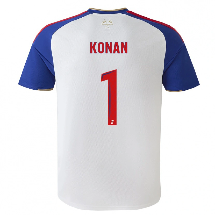 Danxen Kinder Yvann Konan #1 Königsblau Rot Weiß Heimtrikot Trikot 2026/27 T-Shirt Österreich