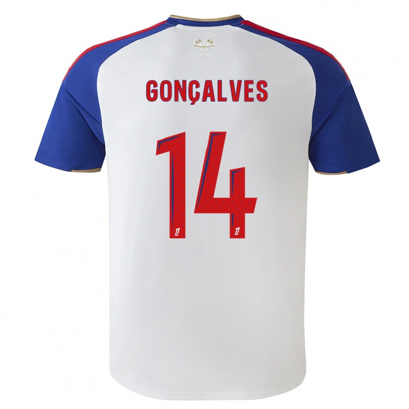 Danxen Kinder Tiago Gonçalves #14 Königsblau Rot Weiß Heimtrikot Trikot 2026/27 T-Shirt Österreich