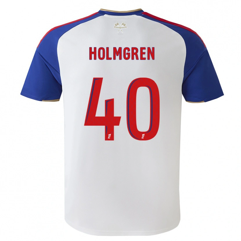 Danxen Kinder Emma Holmgren #40 Königsblau Rot Weiß Heimtrikot Trikot 2026/27 T-Shirt Österreich