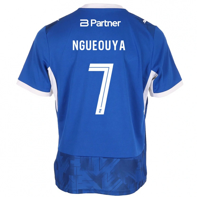 Danxen Kinder Anthony N'gueouya #7 Mittelblau Weiß Heimtrikot Trikot 2026/27 T-Shirt Österreich