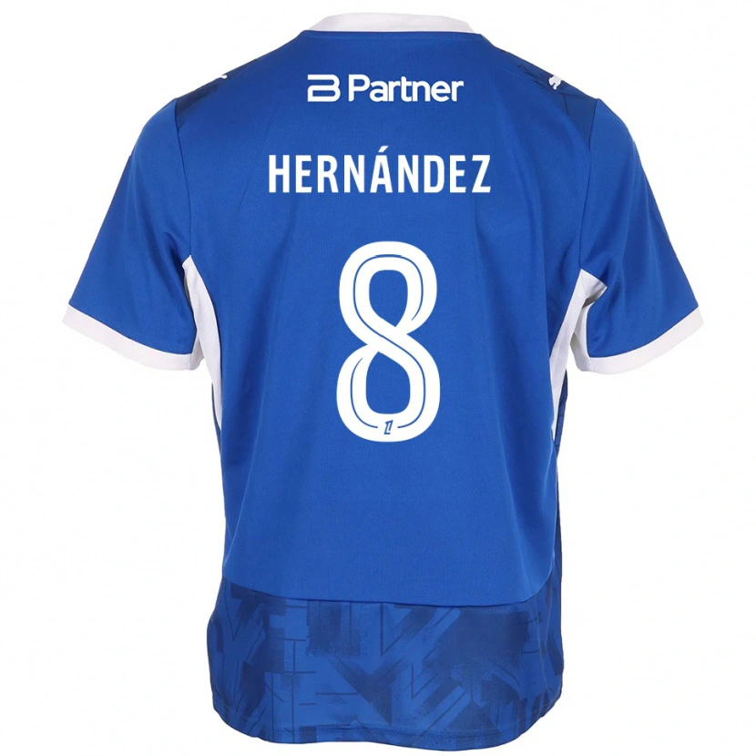 Danxen Kinder Pablo Hernandez #8 Mittelblau Weiß Heimtrikot Trikot 2026/27 T-Shirt Österreich