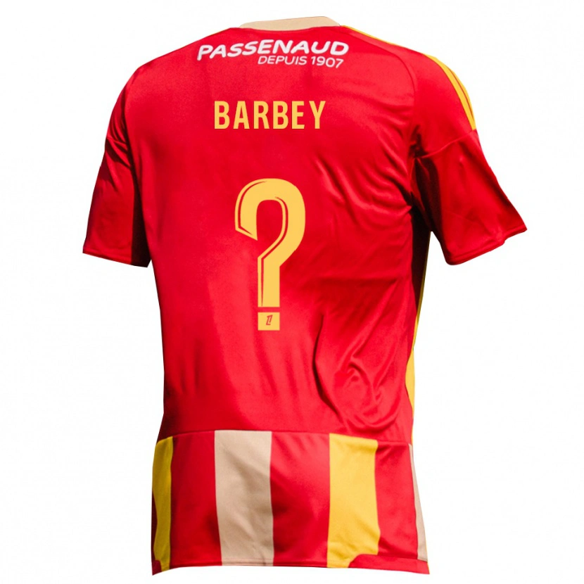 Danxen Kinder Eliott Barbey #0 Rot Gelb Grün Heimtrikot Trikot 2026/27 T-Shirt Österreich