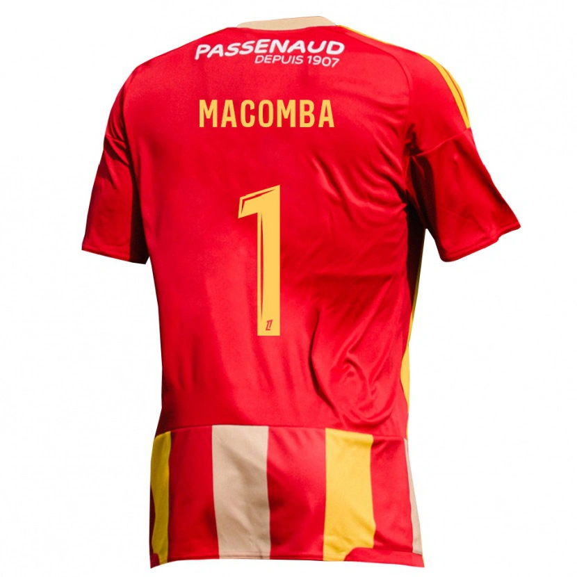 Danxen Kinder Tyron Macomba #1 Rot Gelb Grün Heimtrikot Trikot 2026/27 T-Shirt Österreich