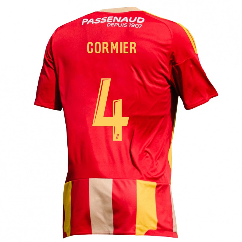 Danxen Kinder Leny Cormier #4 Rot Gelb Grün Heimtrikot Trikot 2026/27 T-Shirt Österreich