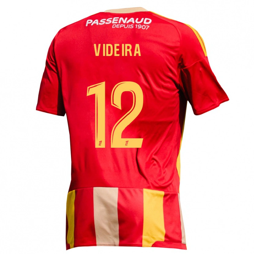 Danxen Kinder Lenny Videira #12 Rot Gelb Grün Heimtrikot Trikot 2026/27 T-Shirt Österreich