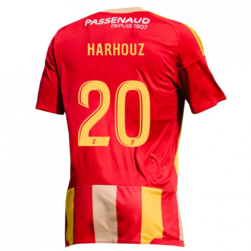 Danxen Kinder William Harhouz #20 Rot Gelb Grün Heimtrikot Trikot 2026/27 T-Shirt Österreich
