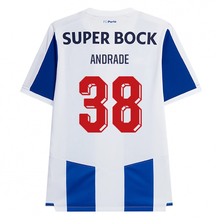 Danxen Kinder Fernando Andrade #38 Blau Weiß Rot Heimtrikot Trikot 2026/27 T-Shirt Österreich